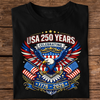 Celebrate USA 250 Years Eagle Patriotic TShirt 1776-2026 USA 250th Anniversary Dark Shirt CH07 910962