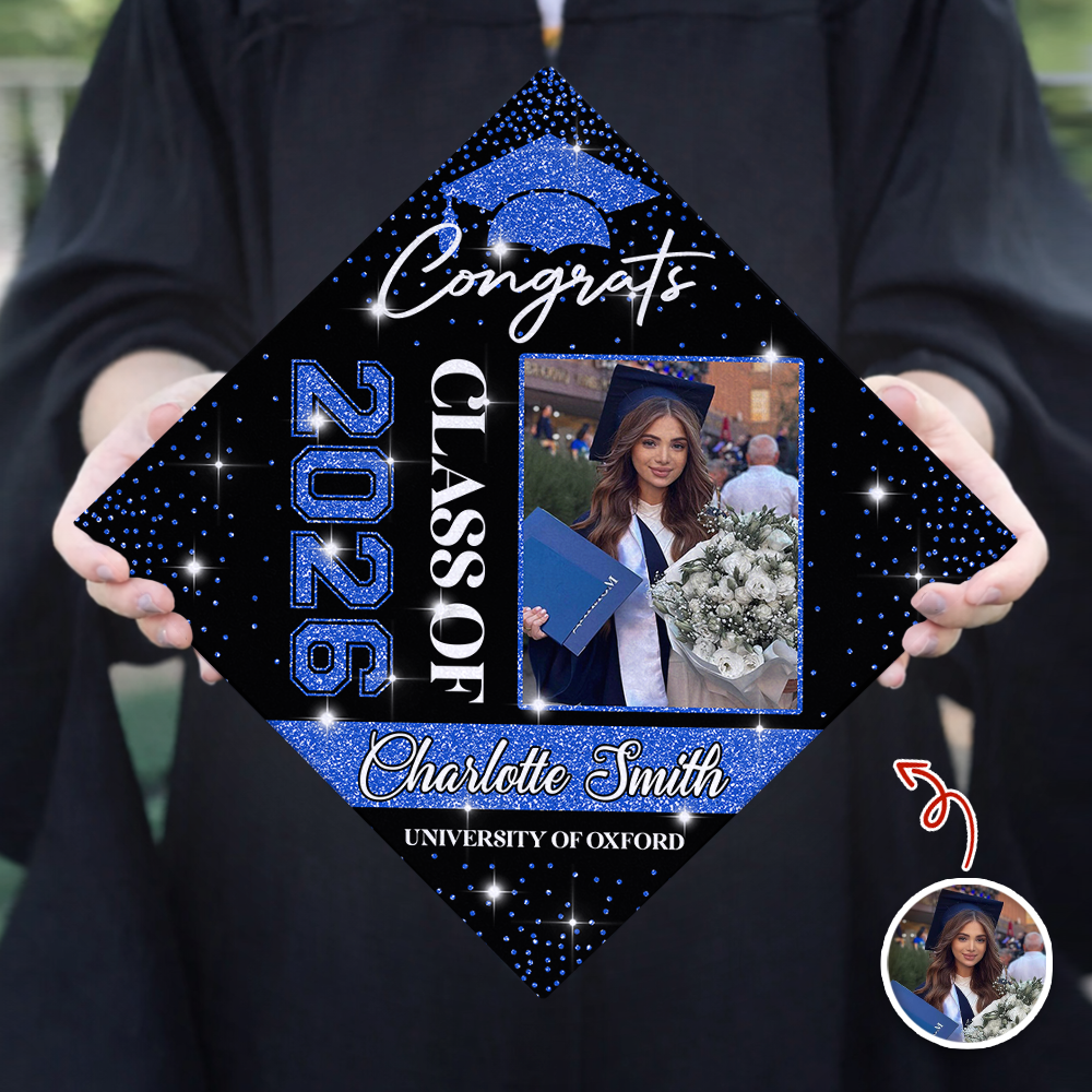 Custom Photo Class of 2026 Congratulations Graduation Cap Topper HO82 901728