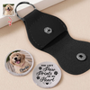 Custom Dog Photo You Left Paw Prints On My Heart Memorial Dog Pocket Hug HA75 897952