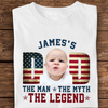 Custom Kid Photo - Dad, The Man The Myth The Legend Dad Bright Shirt HA75 892468