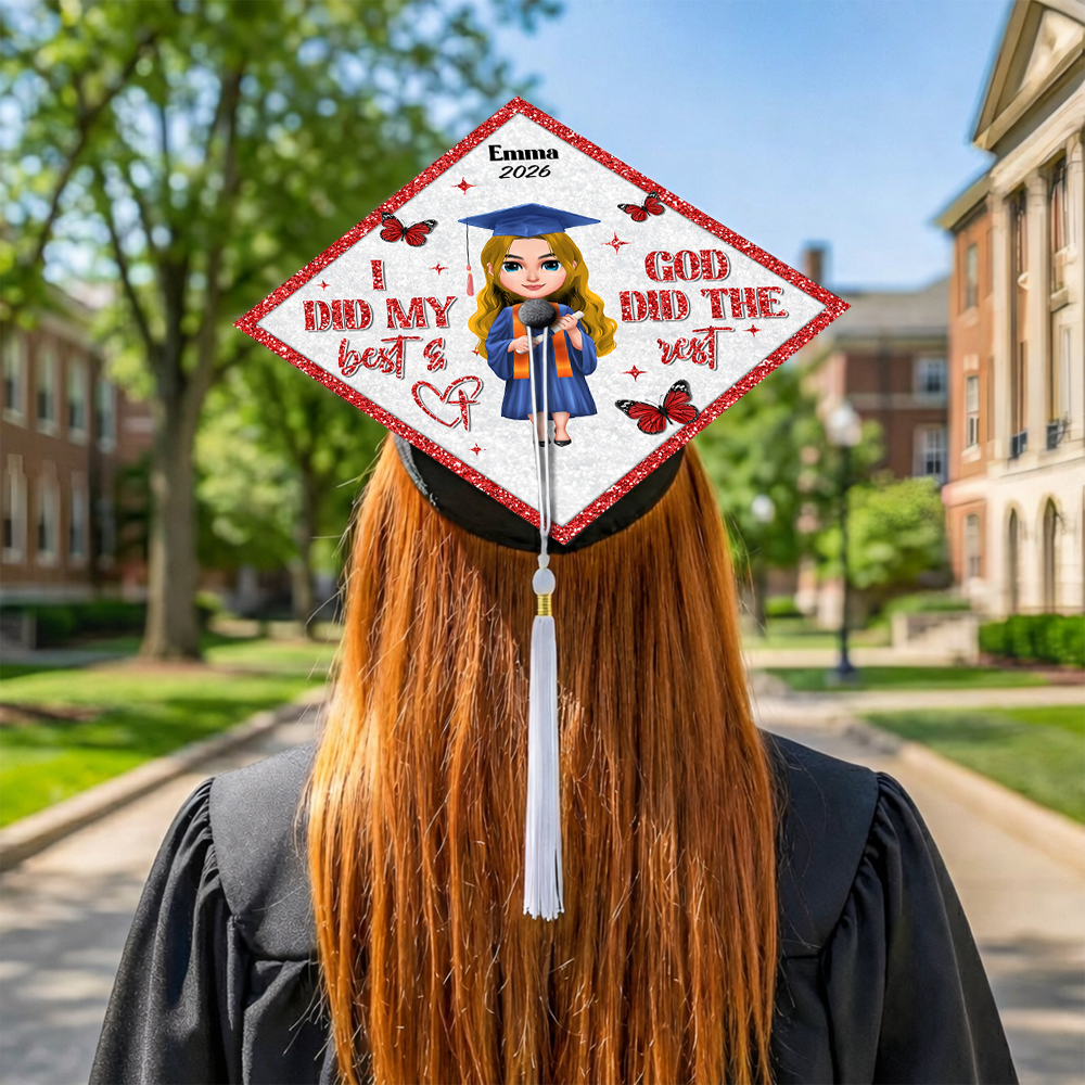 Personalized I Did My Best Graduation Cap Topper HO82 901566