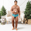 Personalized Funny Hairy Chest Men's Christmas Pattern Underwear Onesie Pajamas HO82 903686