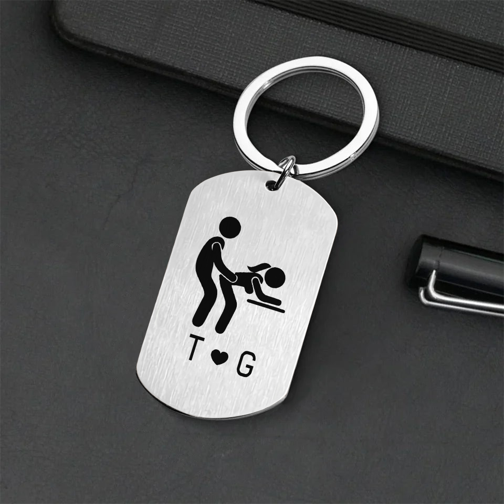Personalized Funny Adult Metal Keychain Naughty Gift CH07 180408