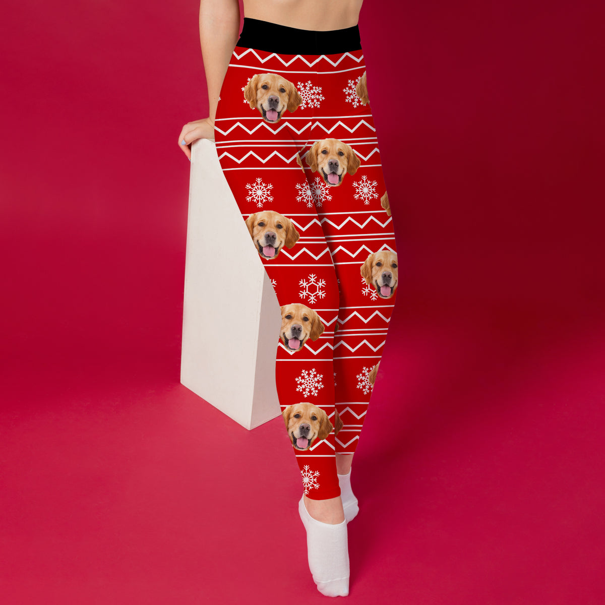 Custom Photo Christmas Dog Legging HO82 900538