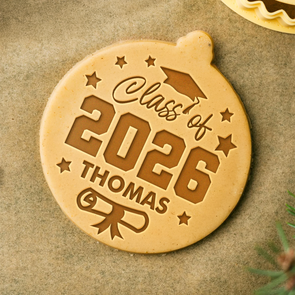 Custom Name Class of 2026 Cookie Stamp, Personalized Graduation Party Gift CH07 910808