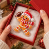 Custom Name Gingerbread Football Acrylic Ornament, Personalized Christmas Decoration for Sports Lovers LM32 670011