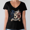1776–2026 Patriotic 250 Years Independence Day Embroidered Effect Dark Shirt LM32 668913