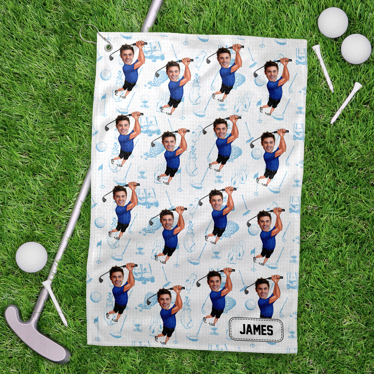 Custom Funny Photo Golf Towel For Golf-Loving LM32 893831
