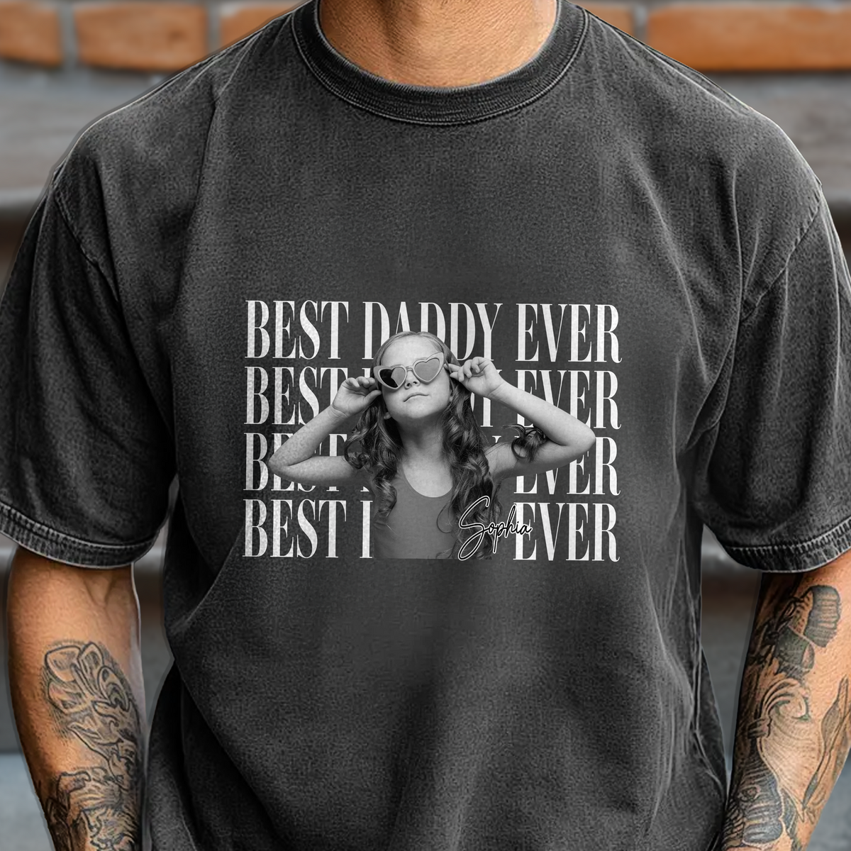 Personalized Vintage Photo Best Dad Mom Ever Comfort Shirt HA75 921276