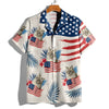 Custom Dog Cat Photo American Flag Hawaiian Shirt 4th of July Gift CH07 896110