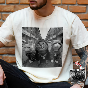Custom Photo Funny Cat Gang Comfort Shirt For Cat Lovers TH10 896149