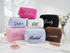 Personalized Name Embroidered Waffle Cosmetic Bag - Gift For Mom, Girlfriend, Women, Bridesmaid Gift LM32 899547