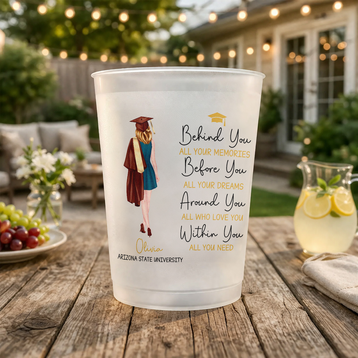 Personalized Behind You All Memories Graduation Cups For Party HO82 902178