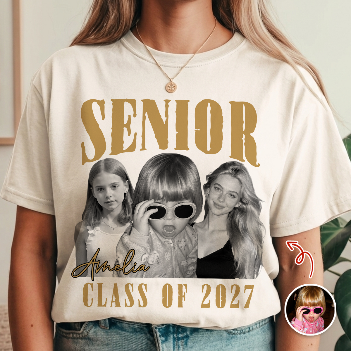 Custom Photo Class Of 2027 Senior Comfort Shirt TH10 170593