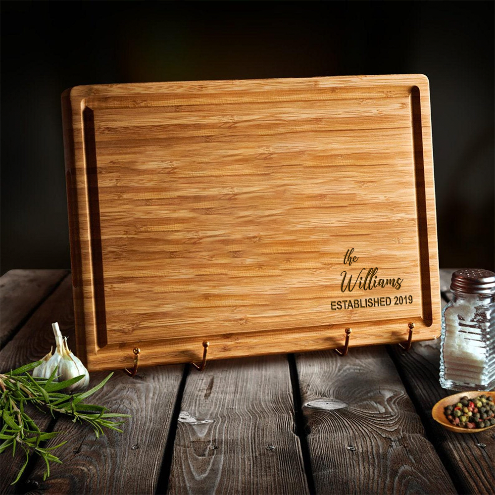 Custom Engraved Cutting Board – Personalized Gift for Wedding, Engagement, or Housewarming HO82 894366