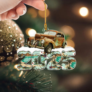 Custom Photo Acrylic Ornament Christmas Gifts For Car Lovers HA75 898198