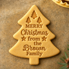 Custom Family Name Christmas Tree Shaped Cookie Stamp HO82 904166