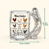 Personalized Nice Cocks Naughty Glass Mug Valentine's Day Funny Gift for Men Husband Boyfriend CH07 180672