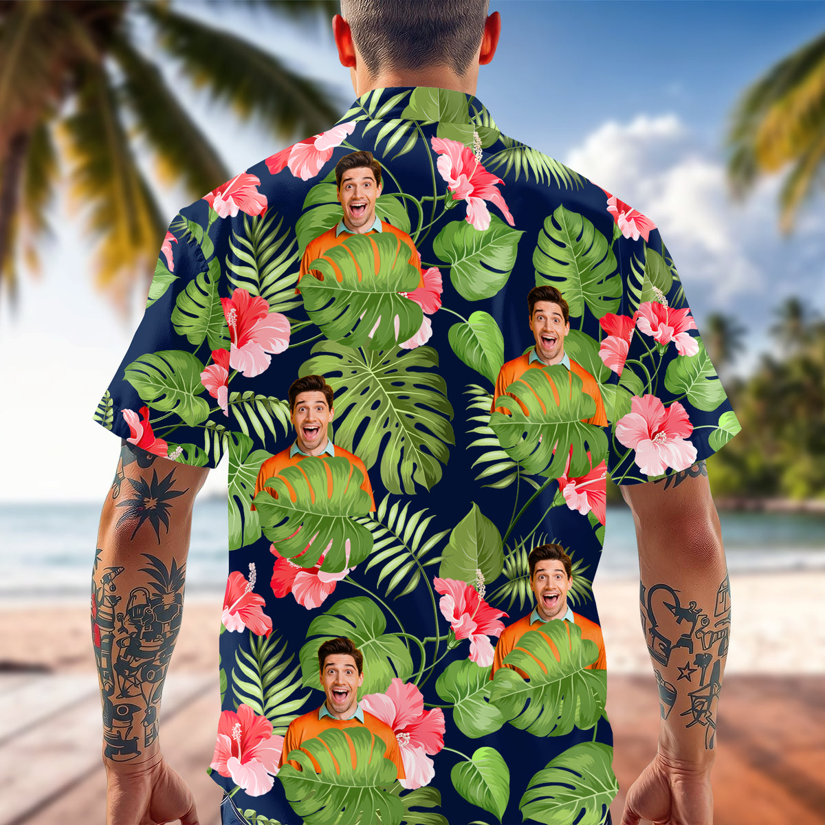 Custom Photo Funny Abs Hawaii Shirt TH10 169871