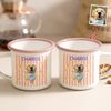 Custom Dog Photo Retro Style 12oz Two-Tone Enamel Mug CH07 911990