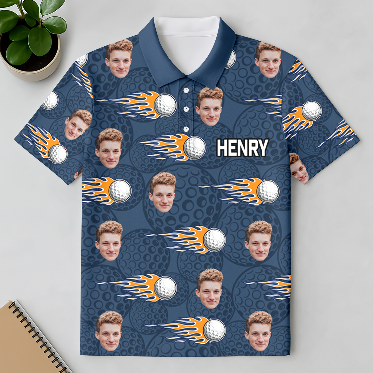 Custom Face Polo Shirt Gift for Golfer CH07 910080