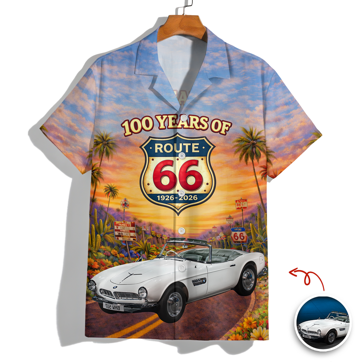 Custom Photo 100 Years Of Route 66 Hawaii Shirt CH07 910544