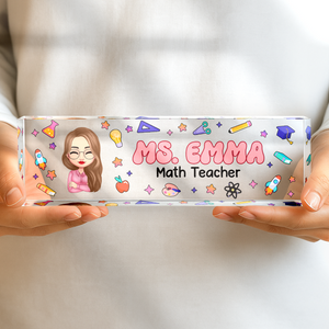 Custom Teacher Name Desk Name Plate Back To School Gift For Teacher CH07 896204