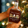 Custom Photo Merry Christmas Dad Family Whiskey Bottle LM32 893859