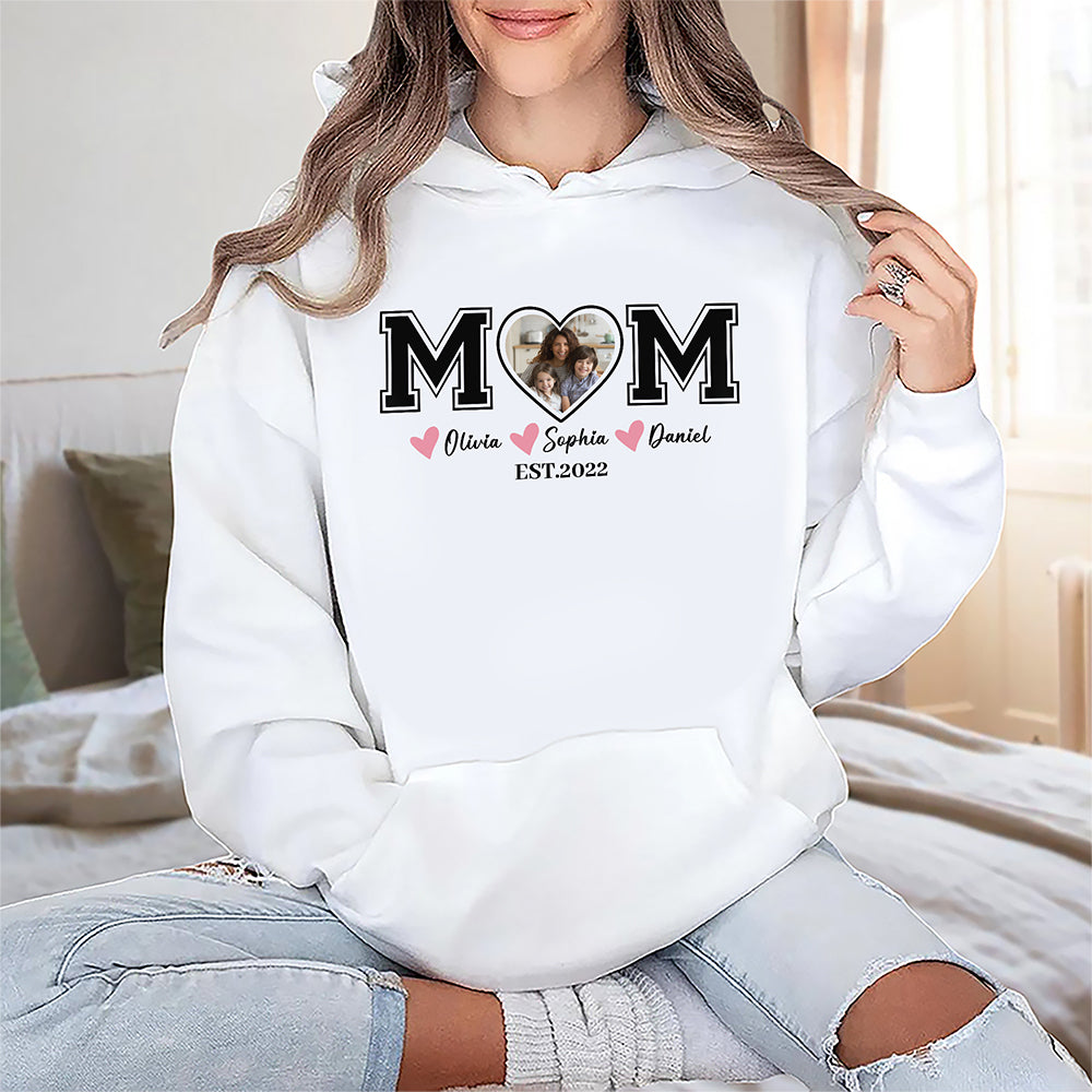 Custom Kid Name Personalized White Shirt For Mom, Mother Day Gift CH07 910846