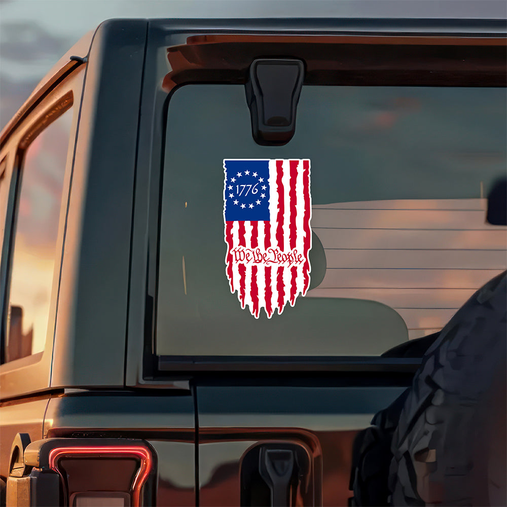 We The People Car Window Decal Sticker TH10 896361