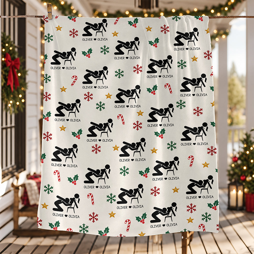 Personalized Funny Adult Blanket, Novelty Gift For Couples TH10 171073