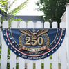 Custom Name 250th United States Of America 1776 - 2026 Anniversary Patriotic Non-Pleated Fan Flag CH07 911116
