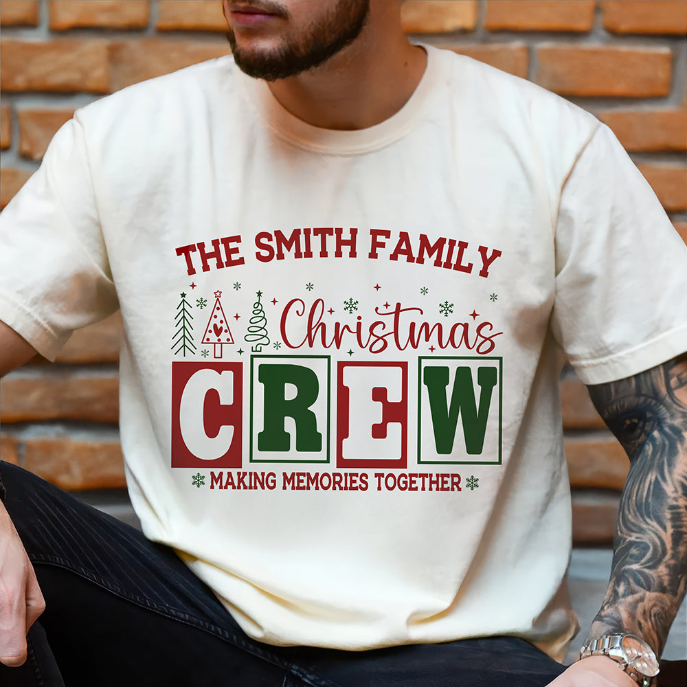 Personalized Christmas Crew Matching Family Comfort Shirt, Xmas Gift for Family HA75 922194