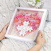 Custom Photo Puzzle With Kids Names Heart Flower Shadow Box HO82 893612