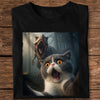 Custom Cat Photo Living That Dino Danger Life Classical Style Dark Shirt For Cat Lovers HO82 894844