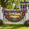 Custom Family Name We The People American Flag Eagle Decoration  Non-Pleated Fan Flag LM32 669341