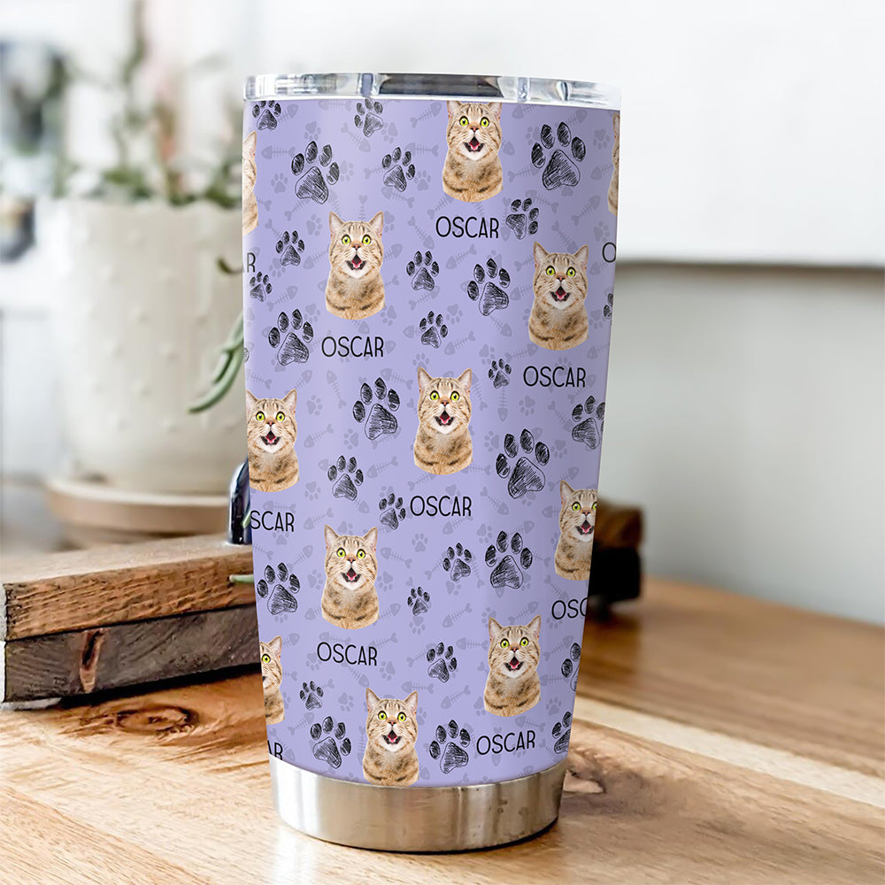 Custom Pet Photo Fat Tumbler Gift For Pet Owners CH07 910334