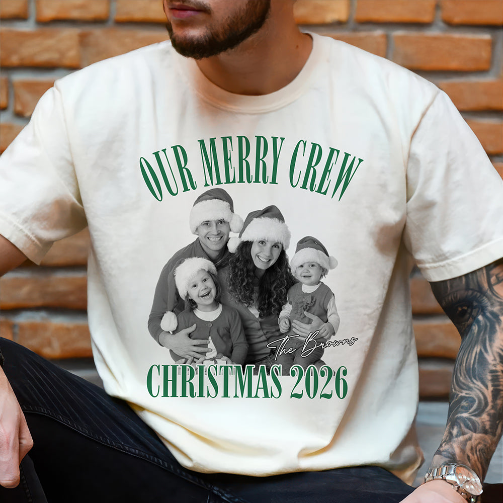 Custom Photo Merry Memories Christmas 2026 Comfort Shirt CH07 180642
