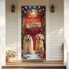 Custom Cute 3D Dog Welcome To Our Home Christmas Decoration Door Cover HA75 898086