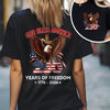 God Bless America 250 Years Of Freedom 1776 - 2026 Back & Front Dark Shirt CH07 910532