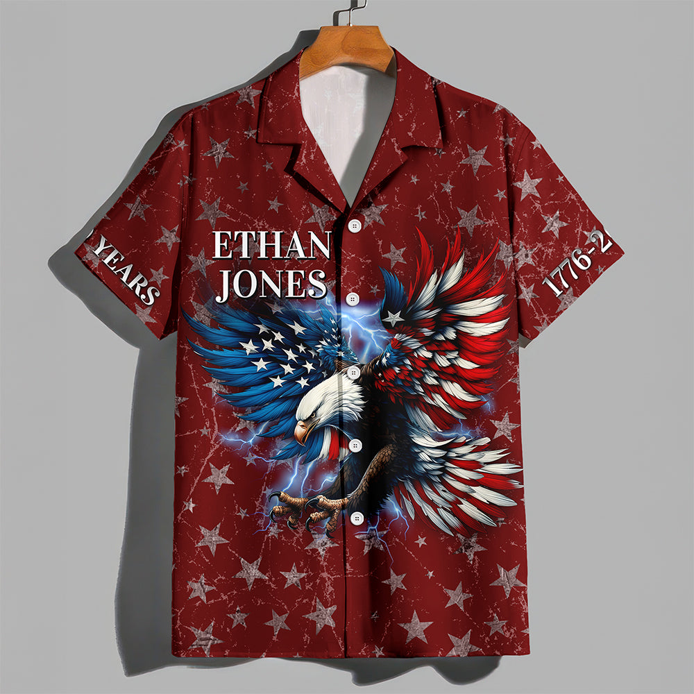 Custom Name 250 Years 1776-2026 Anniversary America Eagle Hawaii Shirt TH10 169545