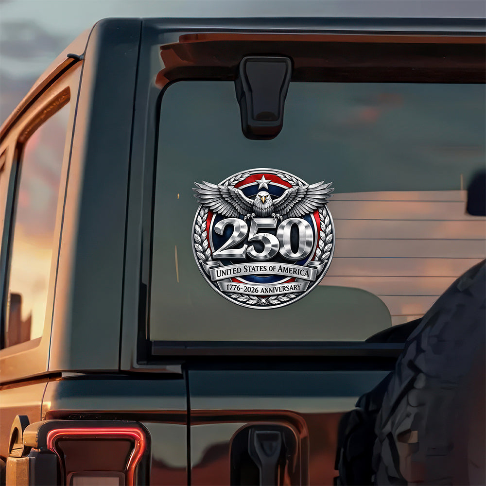 United States Of America 1776-2026 Anniversary Car Window Decal Sticker CH07 910390