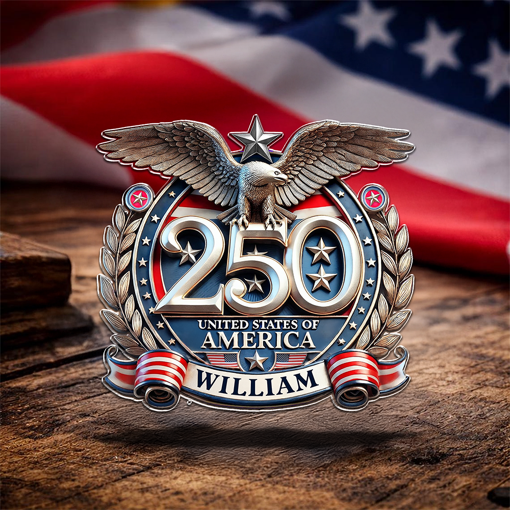 Personalized USA Eagles 250th Anniversary Semiquincentennial 1776-2026 Acrylic Pin HA75 920942