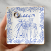 Custom Photo Best Friend Graduation Jewelry Dish, Personalized Toile Trinket Tray HO82 901612