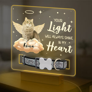 Your Wings Were Ready But My Heart Was Not Custom Pet Photo Acrylic Collar Frame Memorial Gift CH07 896080