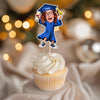 Custom Funny Face Class of 2026 Graduation Cupcake Toppers, Personalized Photo Grad Party Decor LM32 899425