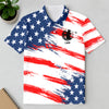 Personalized Golf Ball America Flag Patriotic Polo Shirt Gift For Golfer, Golf Lovers HA75 898708