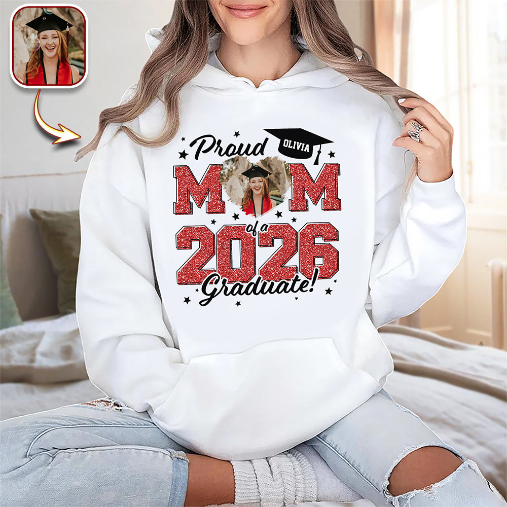Custom Photo Proud Mom/Dad Of A 2026 Graduate - Graduation Bright Shirt HA75 920476