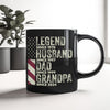 Personalized Legend Husband Dad Grandpa Black Mug TH10 892939