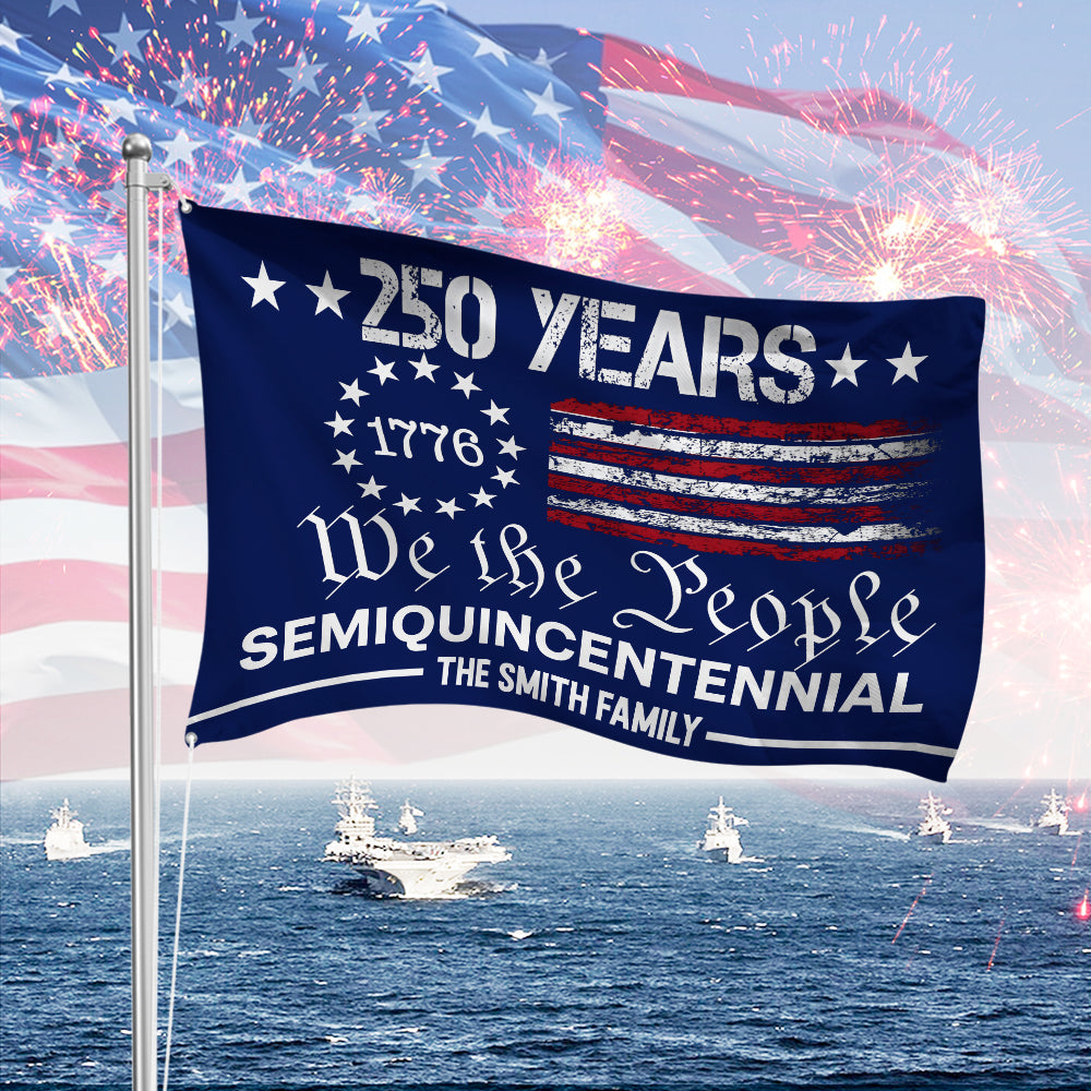 Custom Family Name We The People America 250 Years House Flag TH10 894879